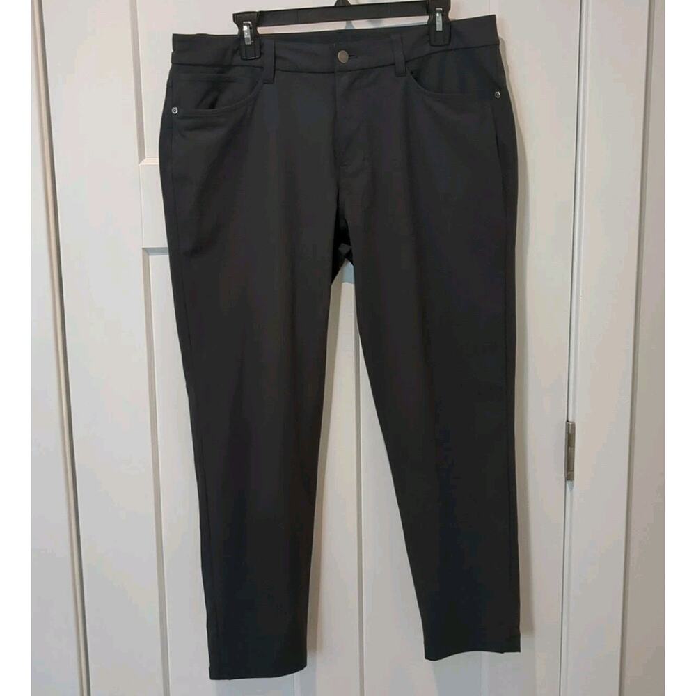 Lululemon ABC Performance Pants Men’s 34x27 Gray Warpsteme 5 Pocket LM5AQRS